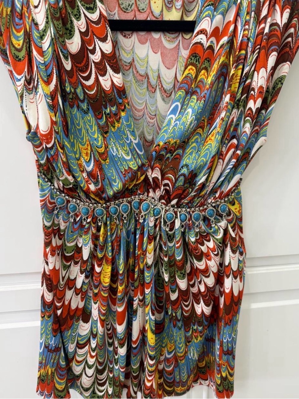Sky Brand Multicolor Beaded-Waist Maxi top - Picture 6 of 9
